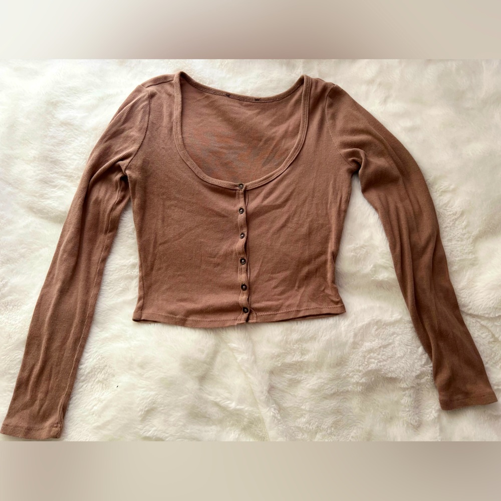 Brown crop top🤎👜